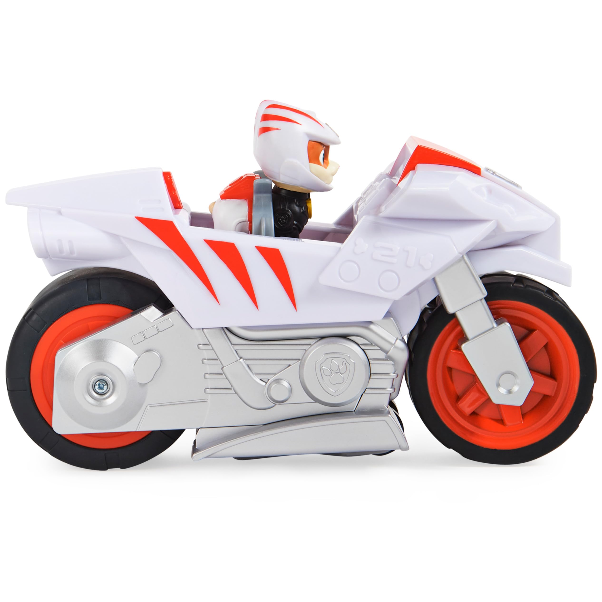 Moto Pups Wildcat Deluxe Pull Back Motorcycle Vehicle with Wheelie Feature and Toy Figure - photo 4