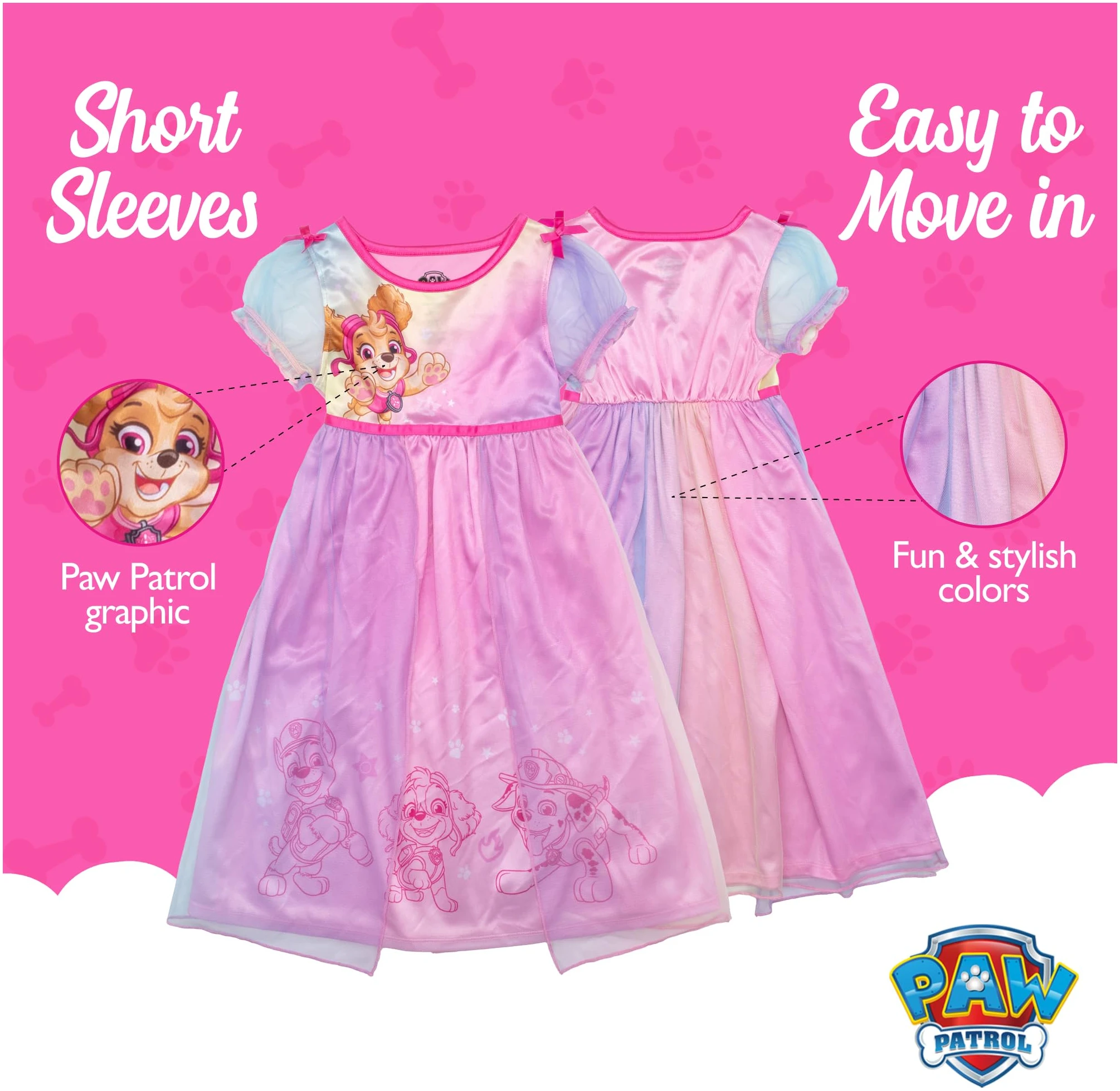 Nightgown Paw Patrol Rainbow Skye - photo 5