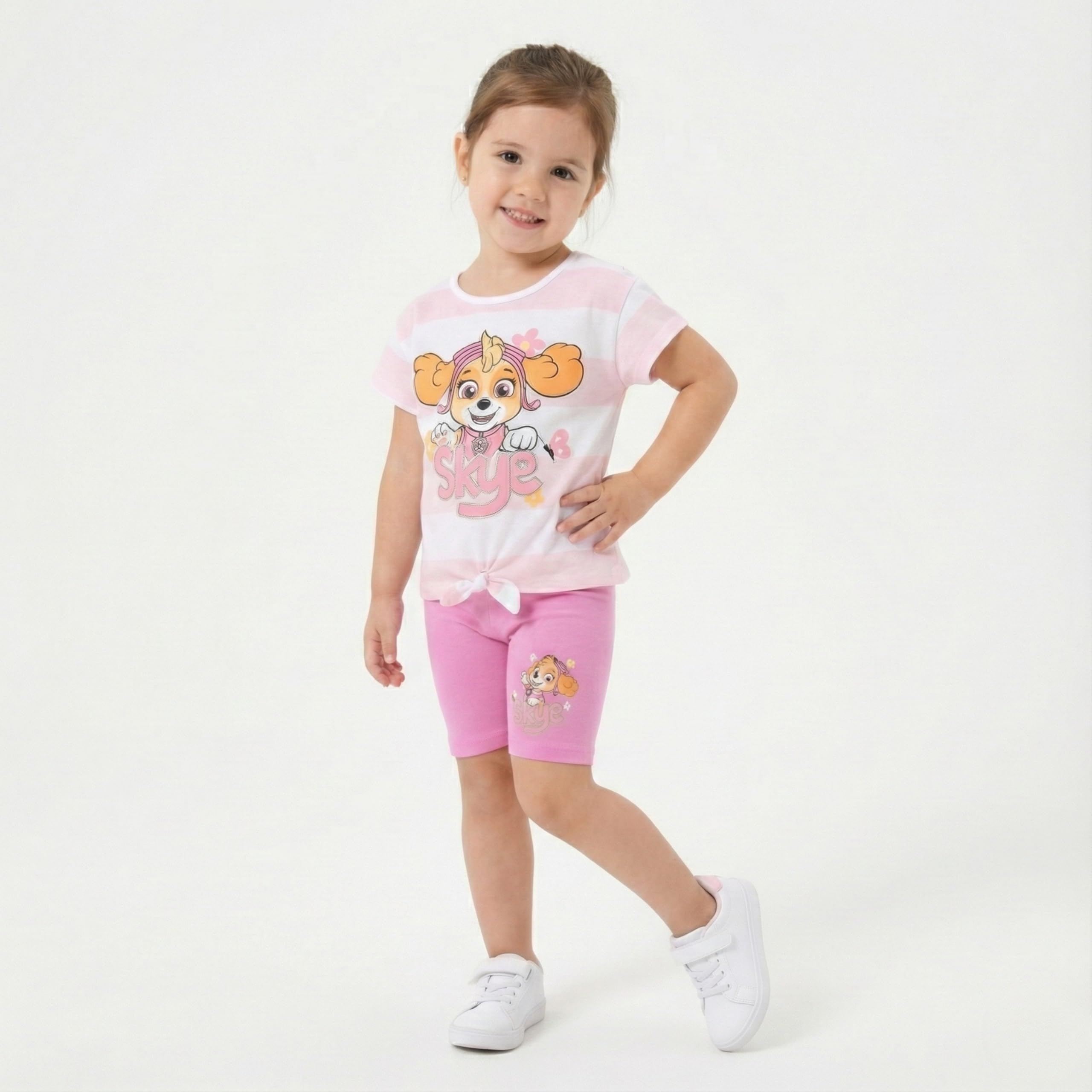 Paw Patrol Skye Short Sleeve Shirt and Bike Shorts Set - photo 5