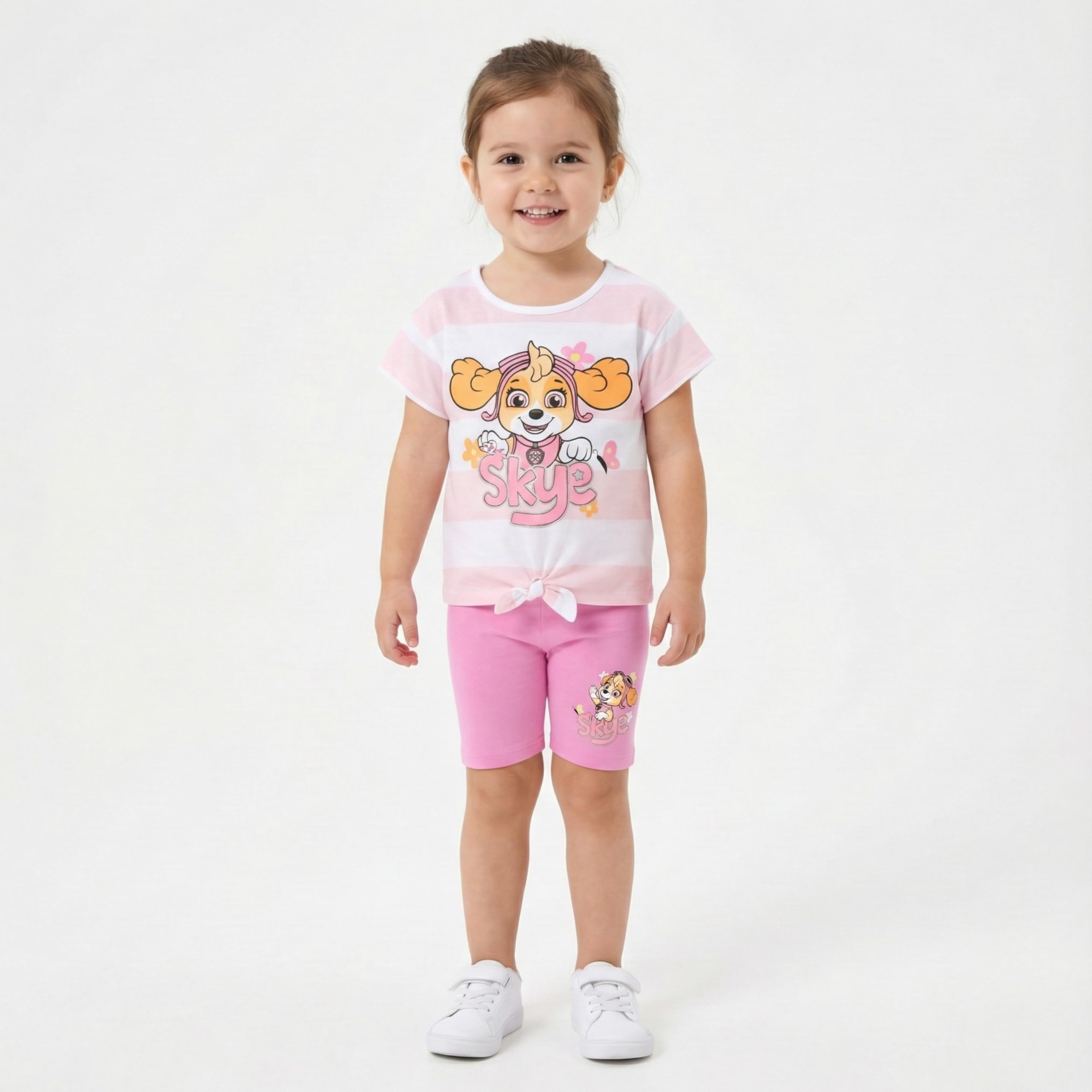 Paw Patrol Skye Short Sleeve Shirt and Bike Shorts Set - photo 4