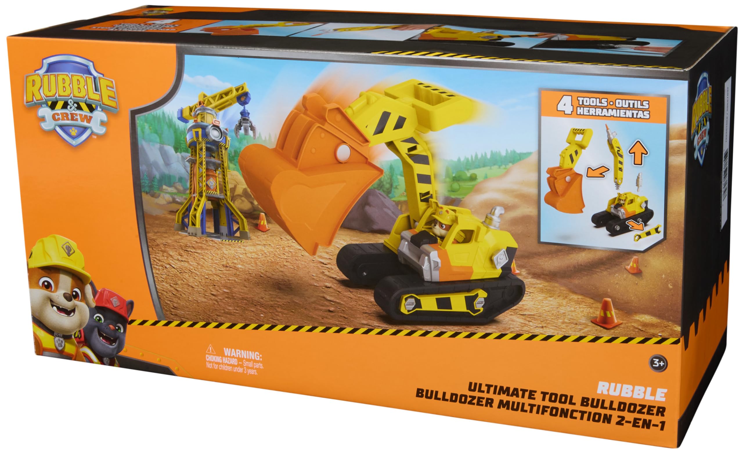 Vehicle Paw Patrol Rubble's Ultimate Tool Bulldozer with Action Figure - photo 2