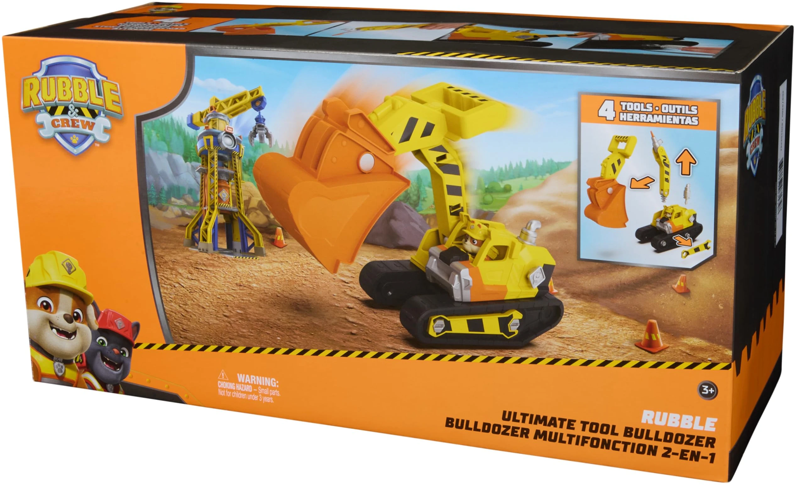 Vehicle Paw Patrol Rubble's Ultimate Tool Bulldozer with Action Figure - photo 2
