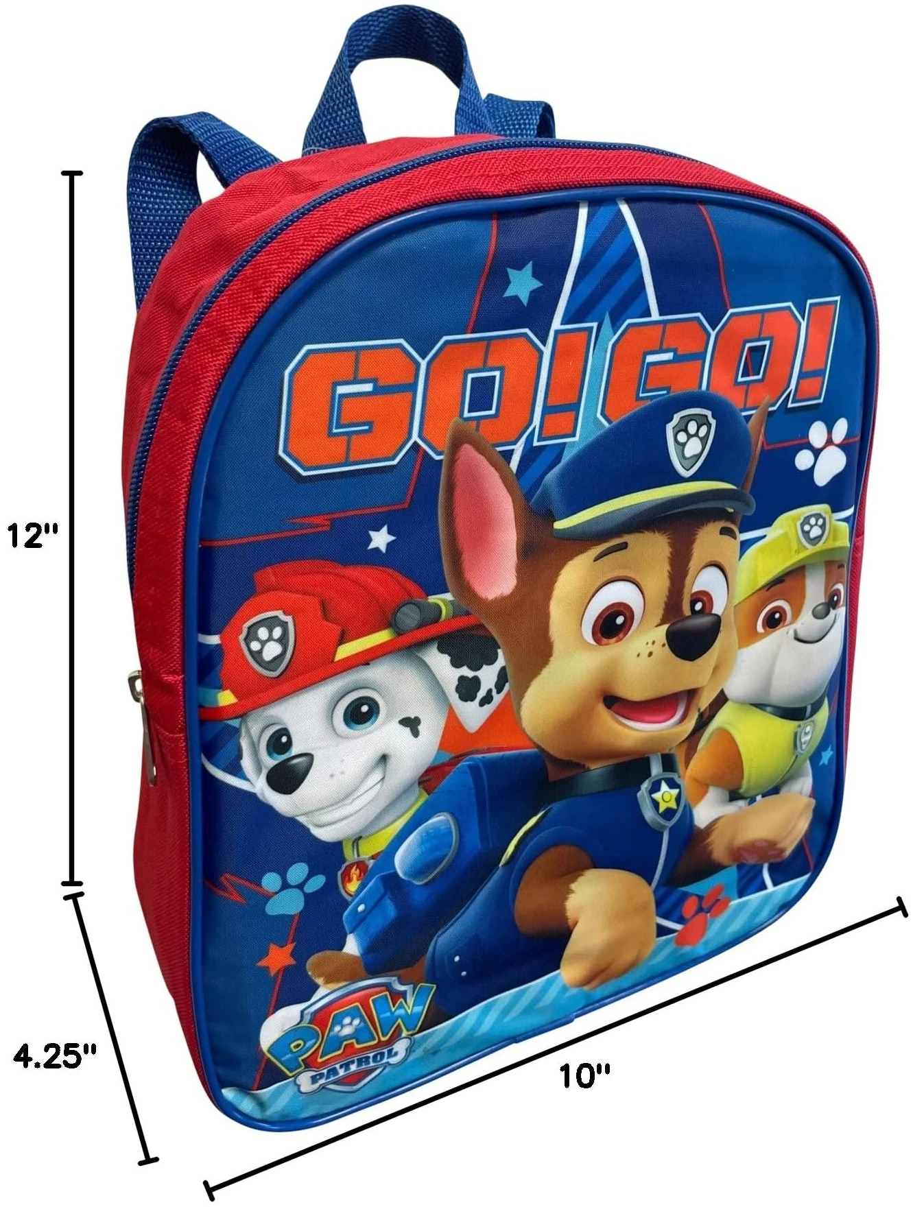 Backpack Paw Patrol Toddler Boy 12 Inch Mini Backpack Red Blue - photo 5