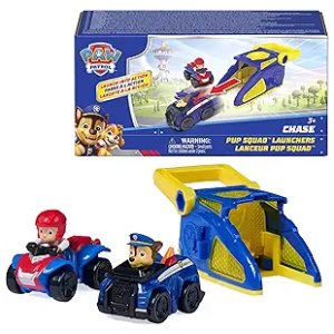 Paw Patrol Chase Pup Squad Launchers with Ryder Vehicle 2-Pack