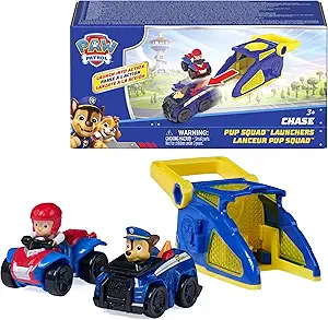 Paw Patrol Chase Pup Squad Launchers with Ryder Vehicle 2-Pack