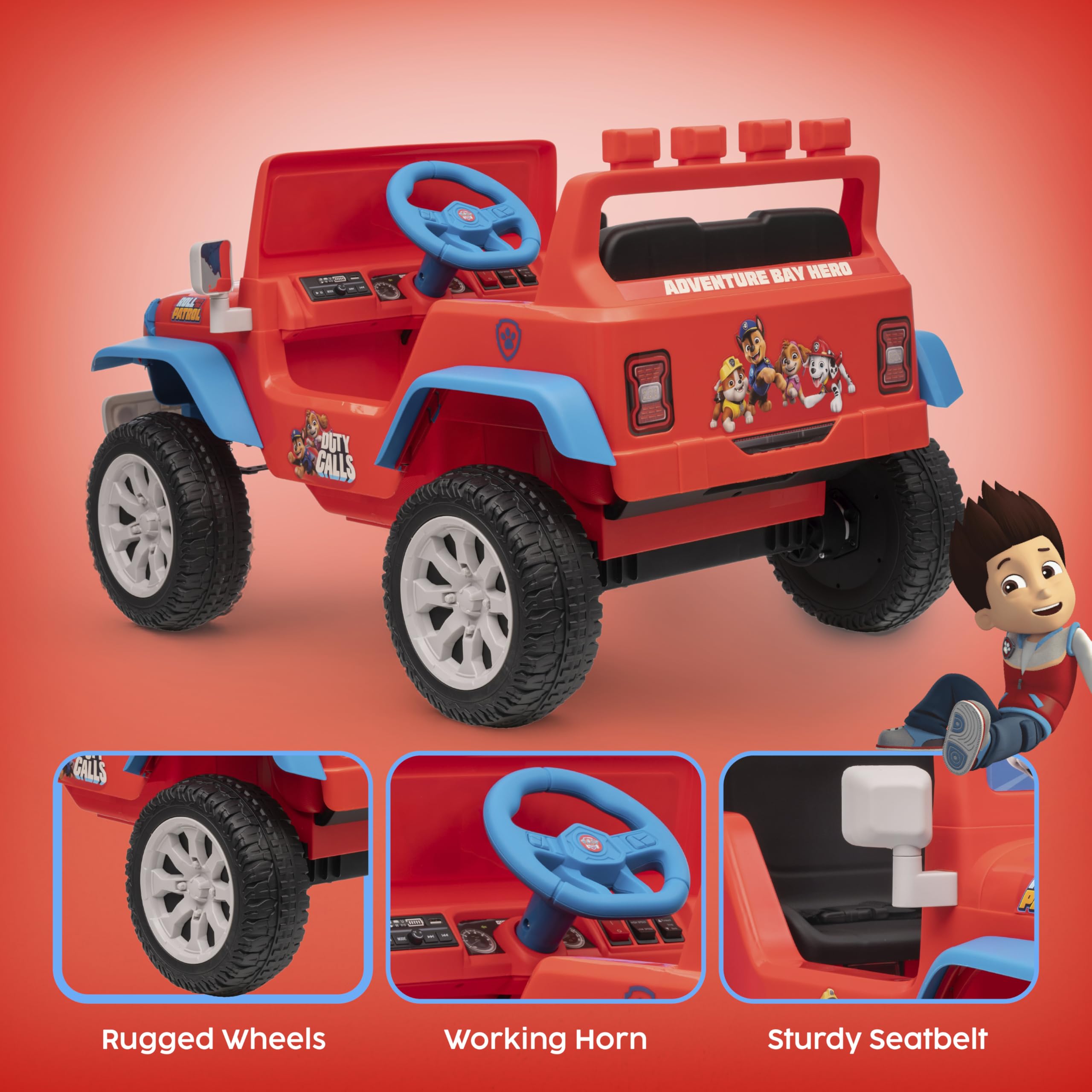 Ride On Car Paw Patrol 12V Battery Powered with LED Lights - photo 3