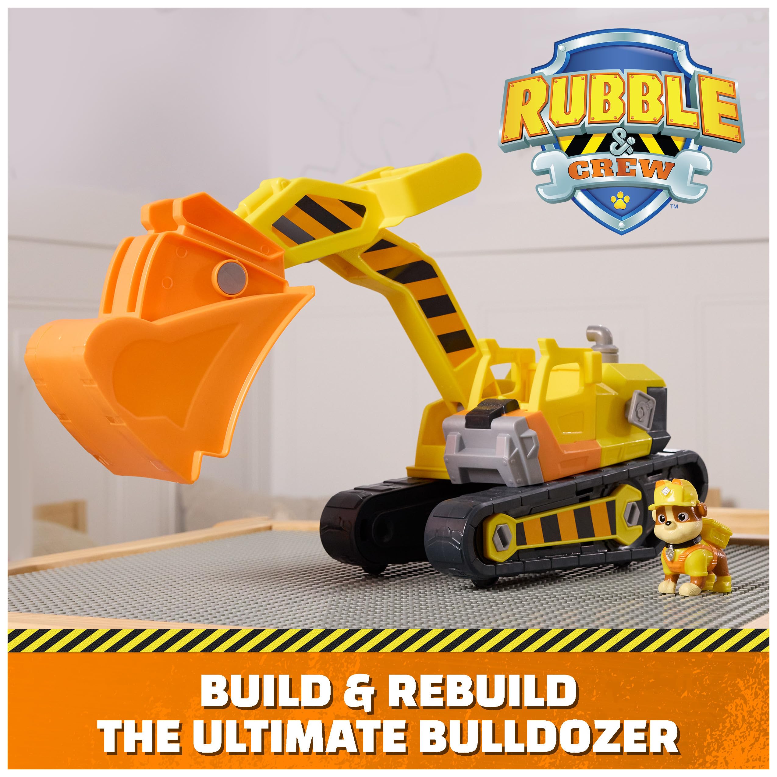 Vehicle Paw Patrol Rubble's Ultimate Tool Bulldozer with Action Figure - photo 3