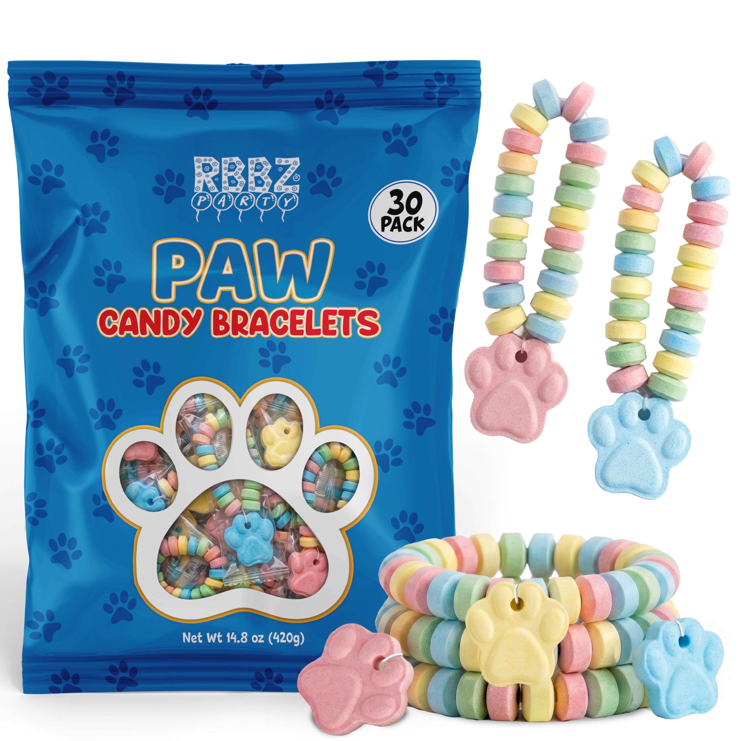 Paw Patrol Candy Bracelets u2013 30 Count Bulk Value Pack - photo 2