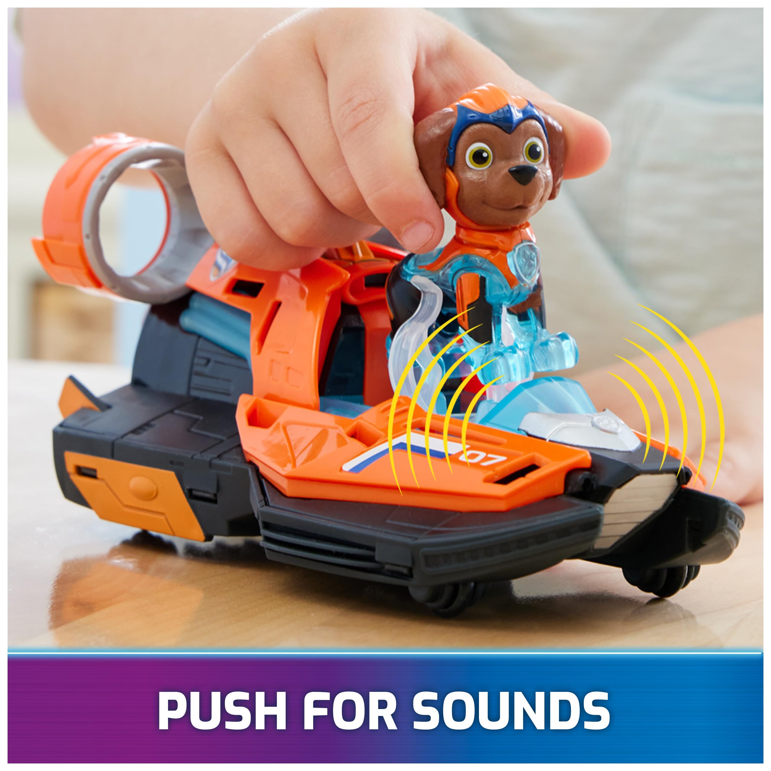 Paw Patrol Mighty Movie Jet Boat with Zuma Action Figure - photo 4