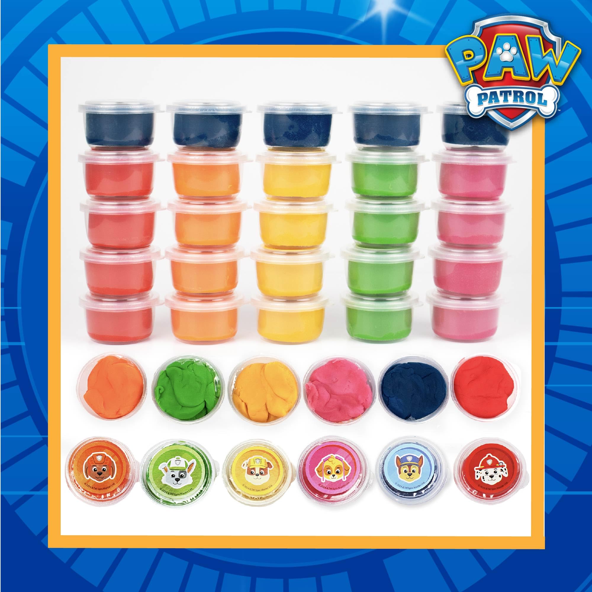 Paw Patrol Dough Party Pack 25-Pack Sensory Doughs 6 Colors - photo 2