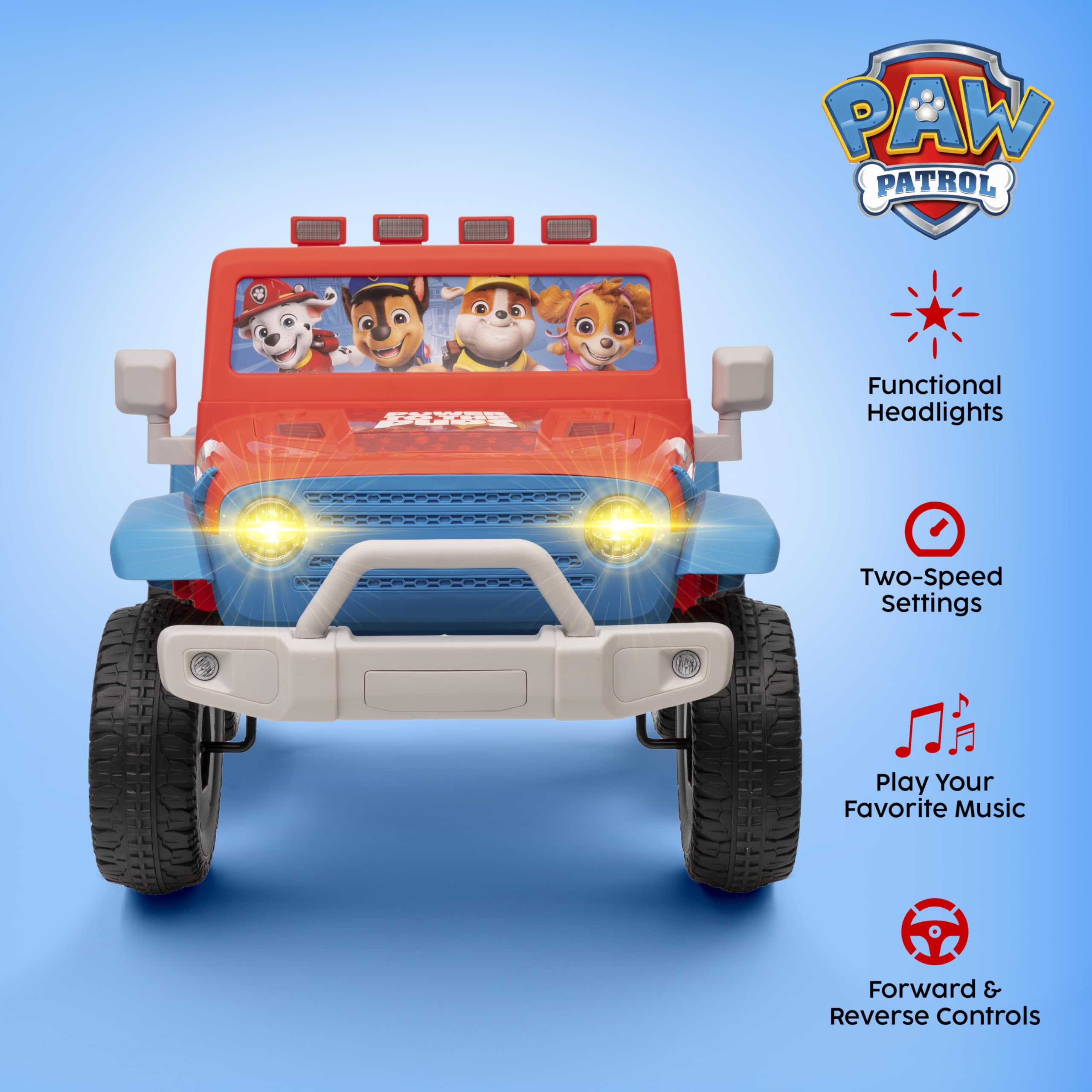 Ride On Car Paw Patrol 12V Battery Powered with LED Lights - photo 2