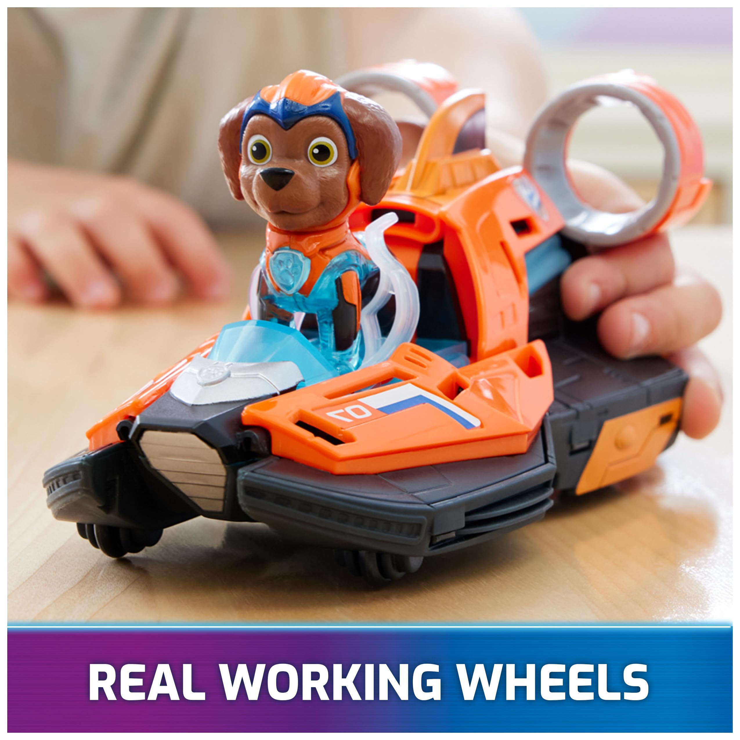 Paw Patrol Mighty Movie Jet Boat with Zuma Action Figure - photo 6