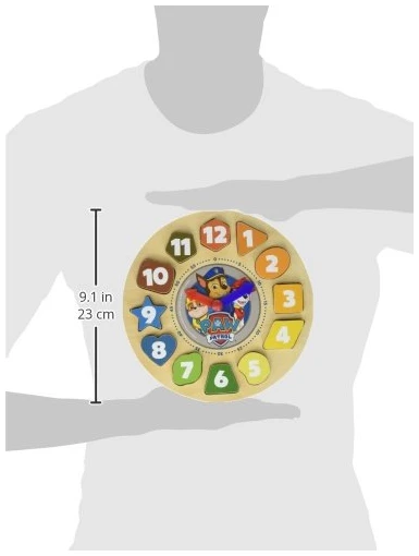 Paw Patrol Shape Sorter Clock 12 Piece - photo 3