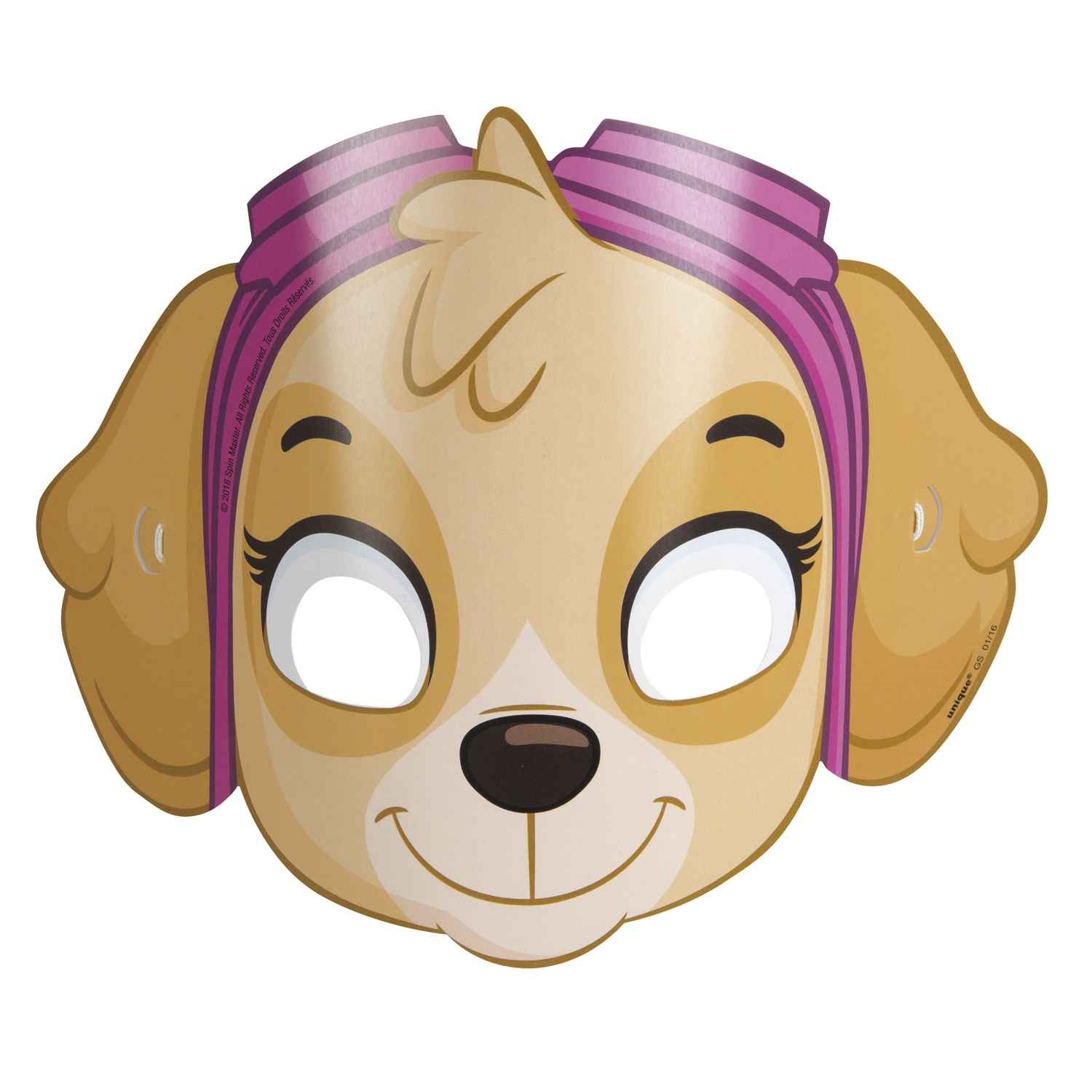Paw Patrol Party Paper Masks Pack of 8 - photo 6