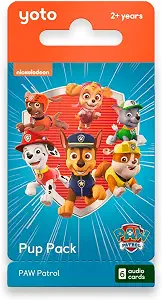 Audio Cards Paw Patrol Pup Pack 6 Kids Cards for Yoto Player