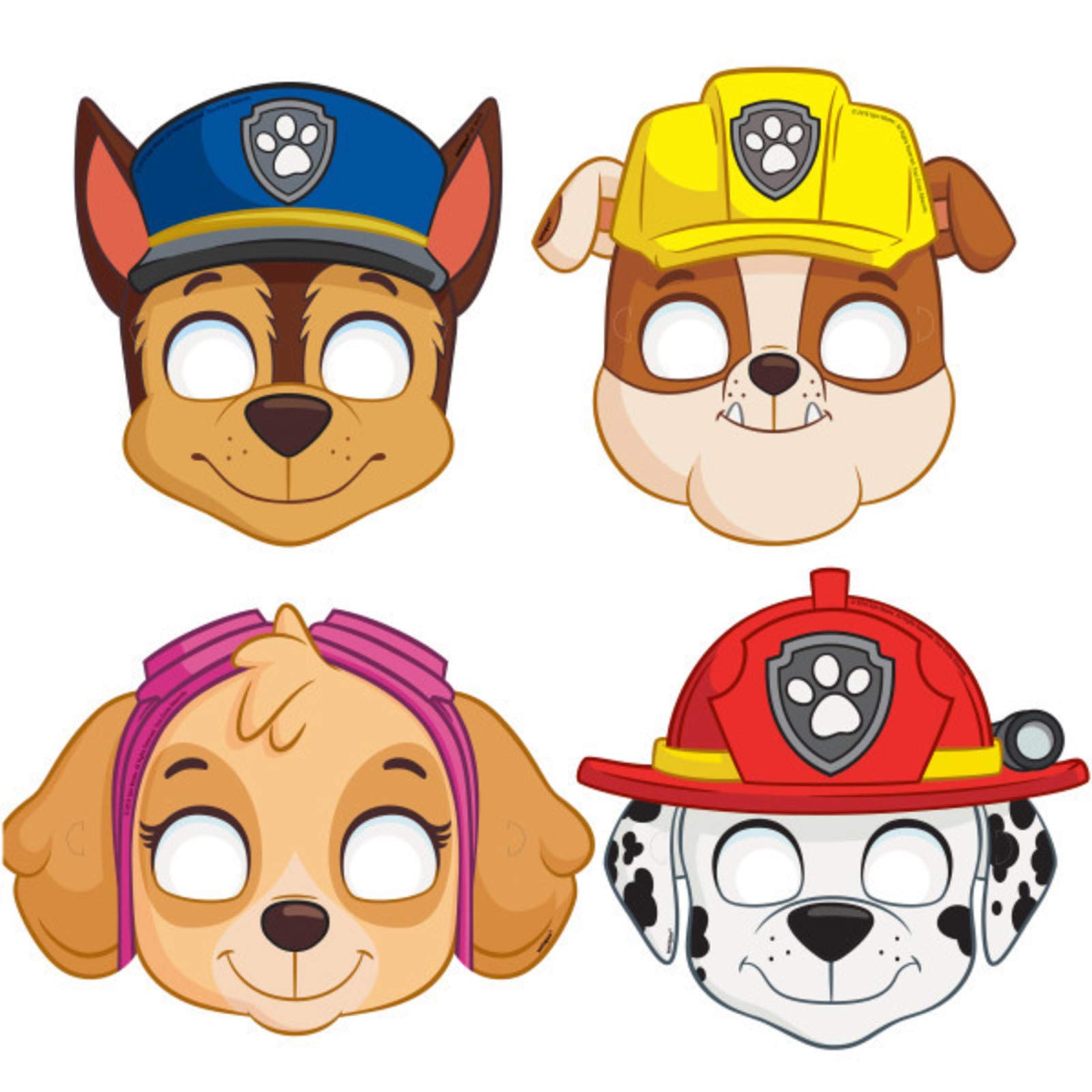 Paw Patrol Party Paper Masks Pack of 8 - photo 7