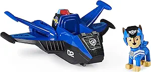 Deluxe Vehicle Paw Patrol Chase's Jet Transforming Toy with Lights and Sounds