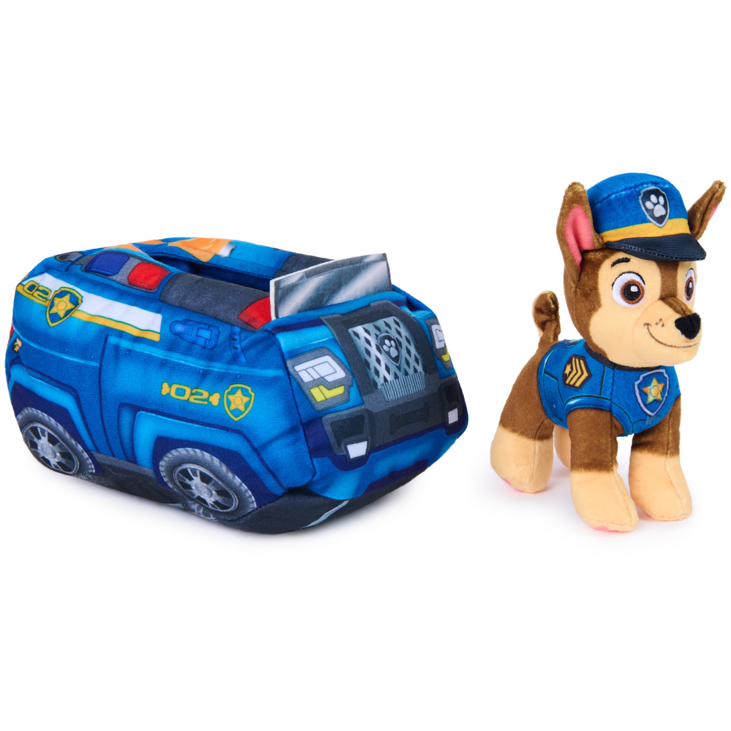 Plush Paw Patrol Chase 2-in-1 Vehicle with Police Cruiser - photo 7