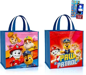 Paw Patrol Tote Bag Bundle with Stickers