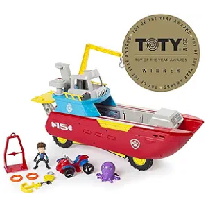 Vehicle Paw Patrol Sea Patroller Transforming Toy with Lights & Sounds