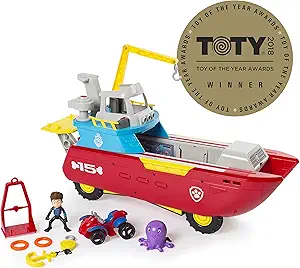 Vehicle Paw Patrol Sea Patroller Transforming Toy with Lights & Sounds