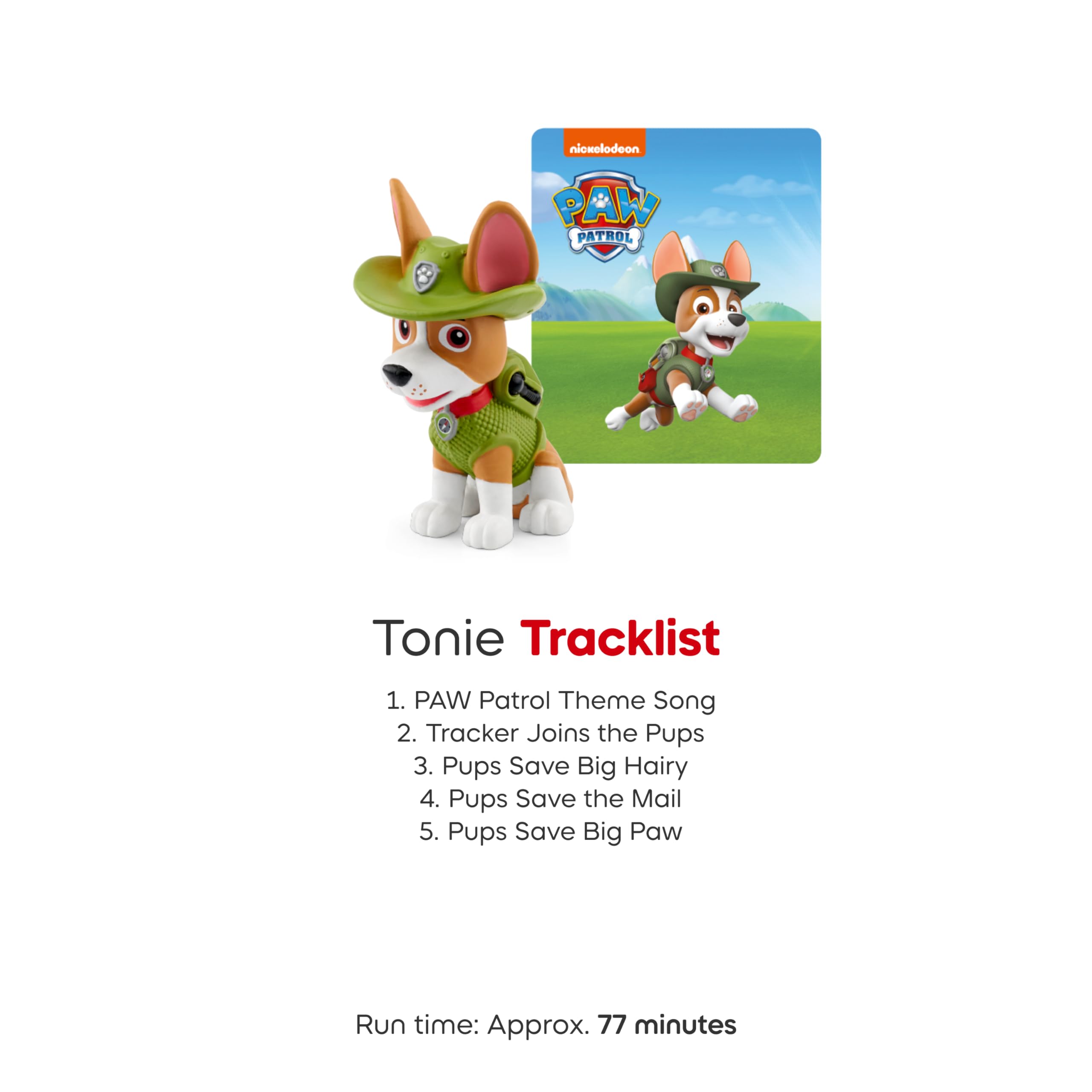 Tonies Paw Patrol Tracker Audio Toy Figurine - photo 5