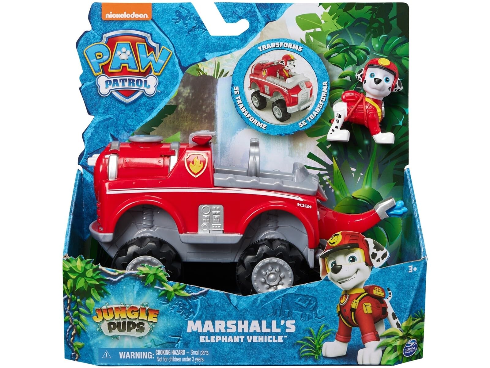 Vehicle Paw Patrol Marshall Elephant Jungle Pups Toy Truck with Action Figure - photo 2