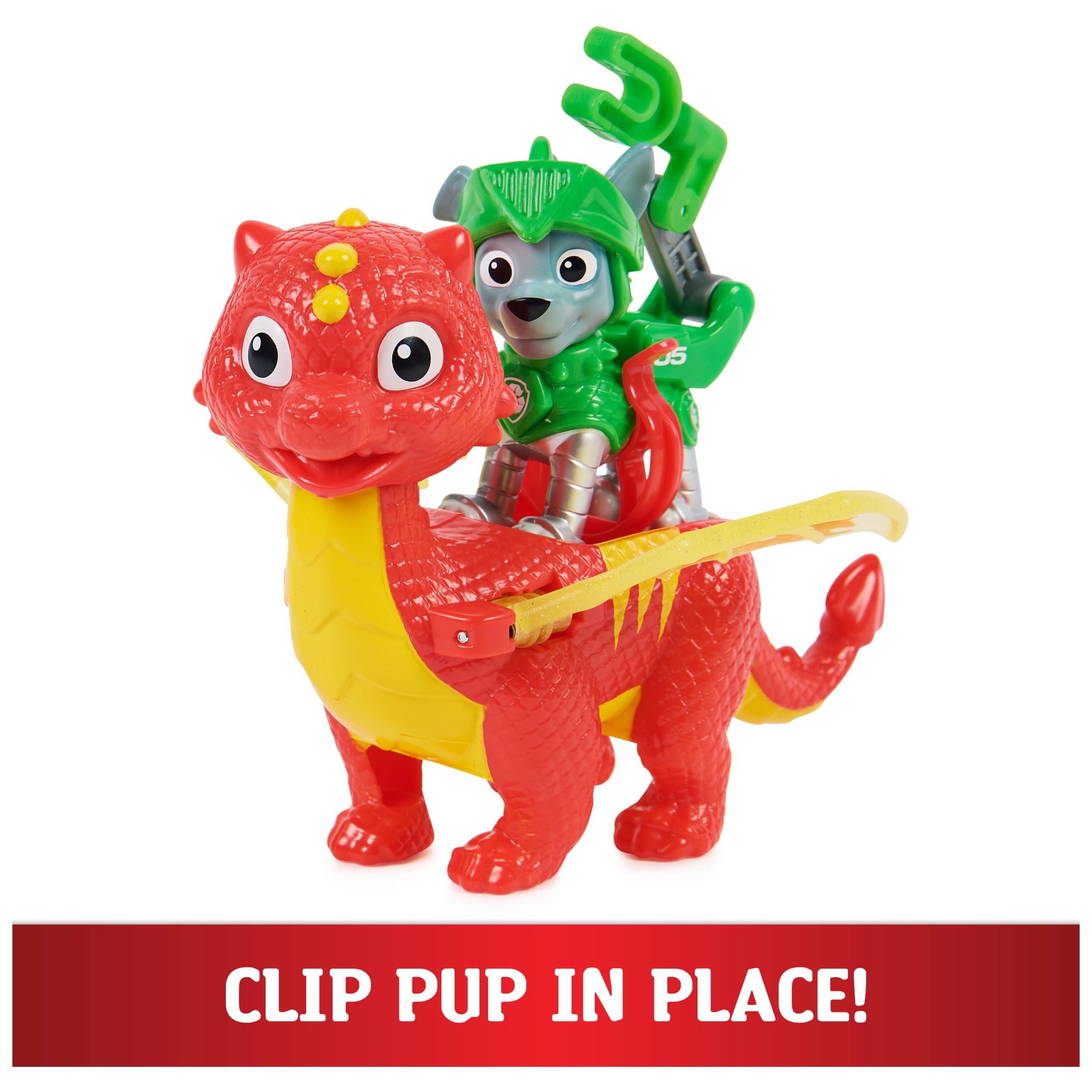 Action Figures Set Paw Patrol Rescue Knights Rocky and Dragon Flame - photo 3