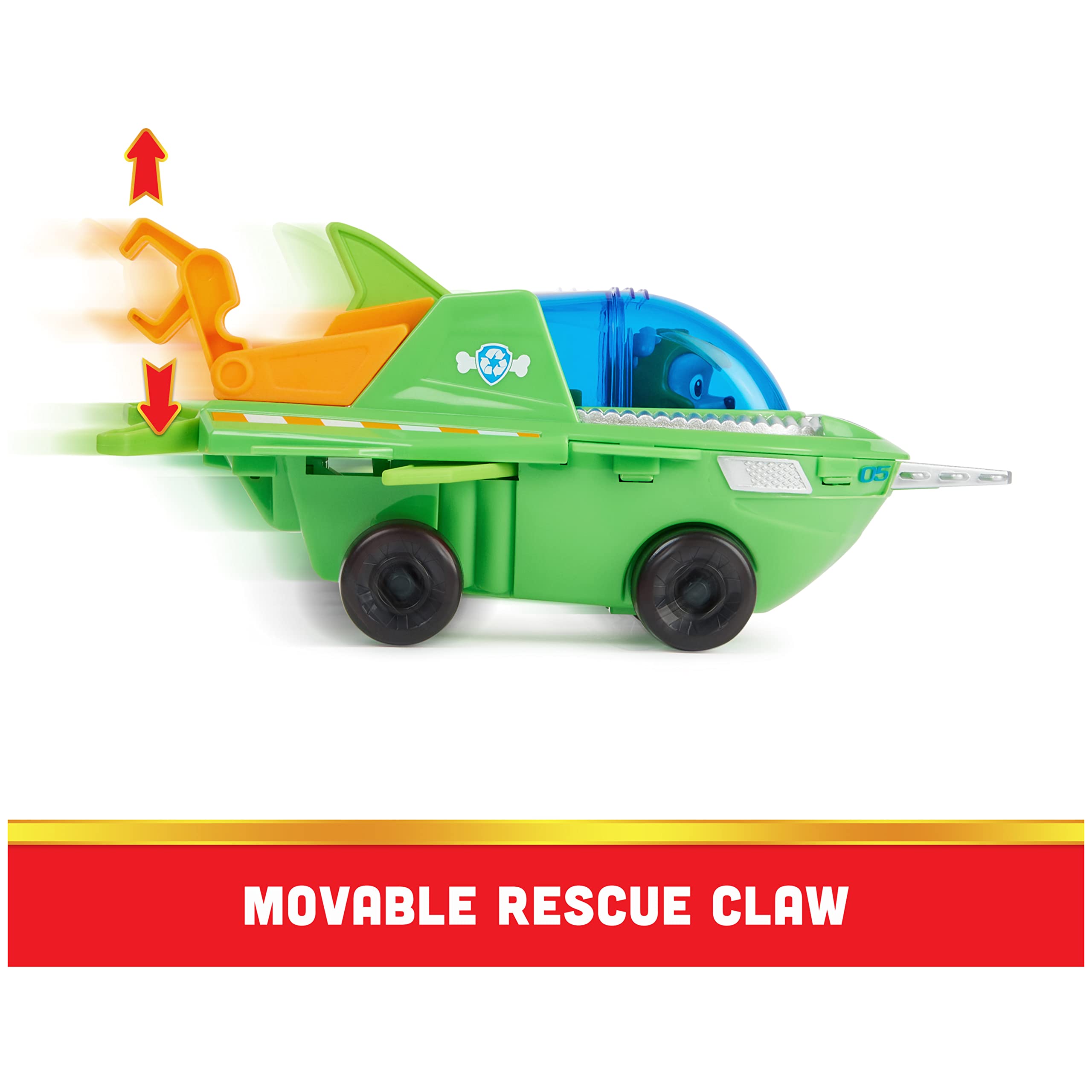 Vehicle Paw Patrol Rocky Transforming Sawfish Aqua Pups - photo 6