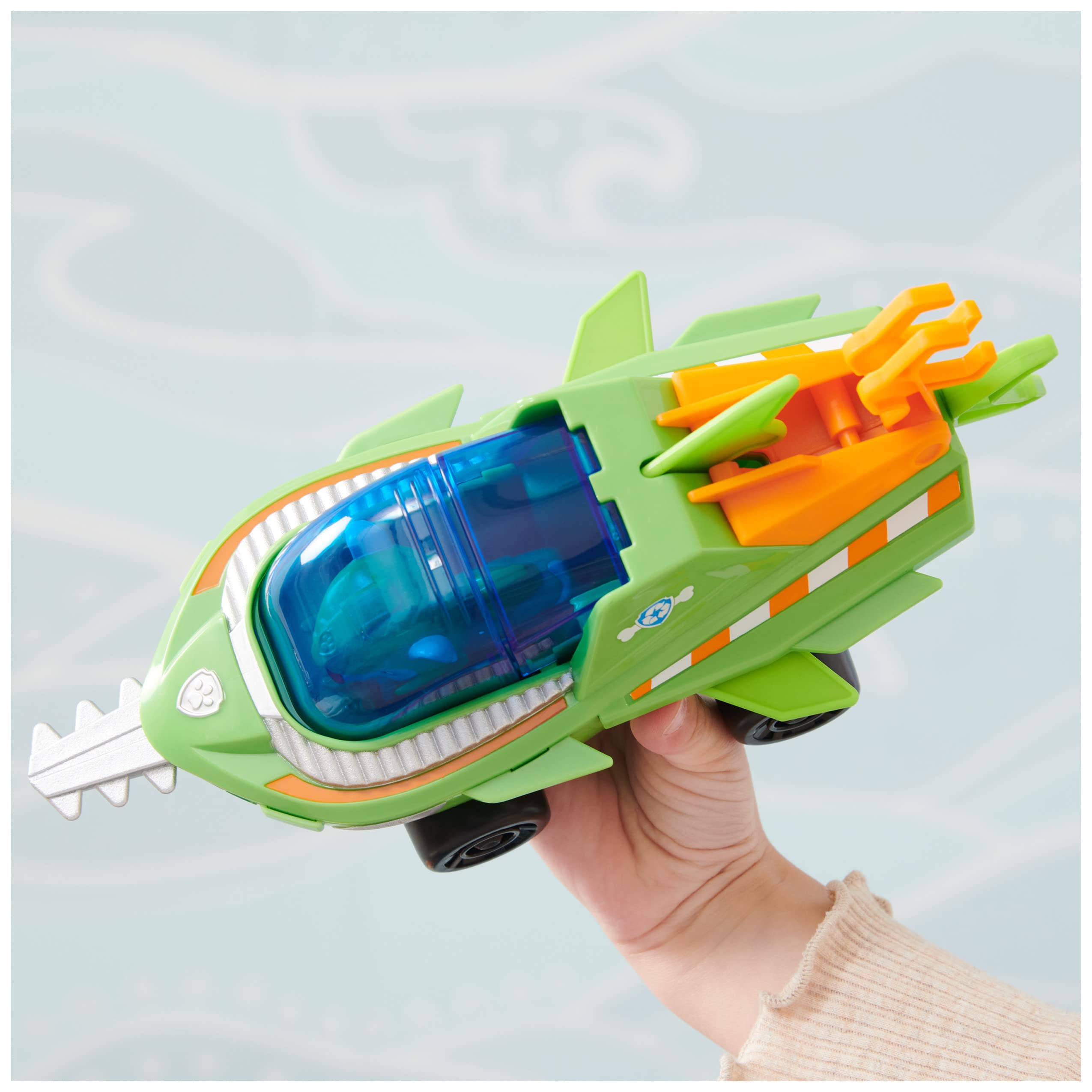 Vehicle Paw Patrol Rocky Transforming Sawfish Aqua Pups - photo 2