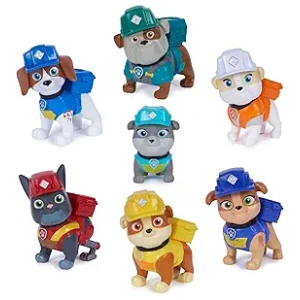 Toy Figures Gift Pack Paw Patrol Rubble & Crew 7 Collectible Action Figures