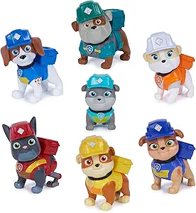 Toy Figures Gift Pack Paw Patrol Rubble & Crew 7 Collectible Action Figures