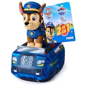 Plush Paw Patrol Chase 2-in-1 Vehicle with Police Cruiser
