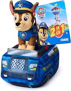 Plush Paw Patrol Chase 2-in-1 Vehicle with Police Cruiser