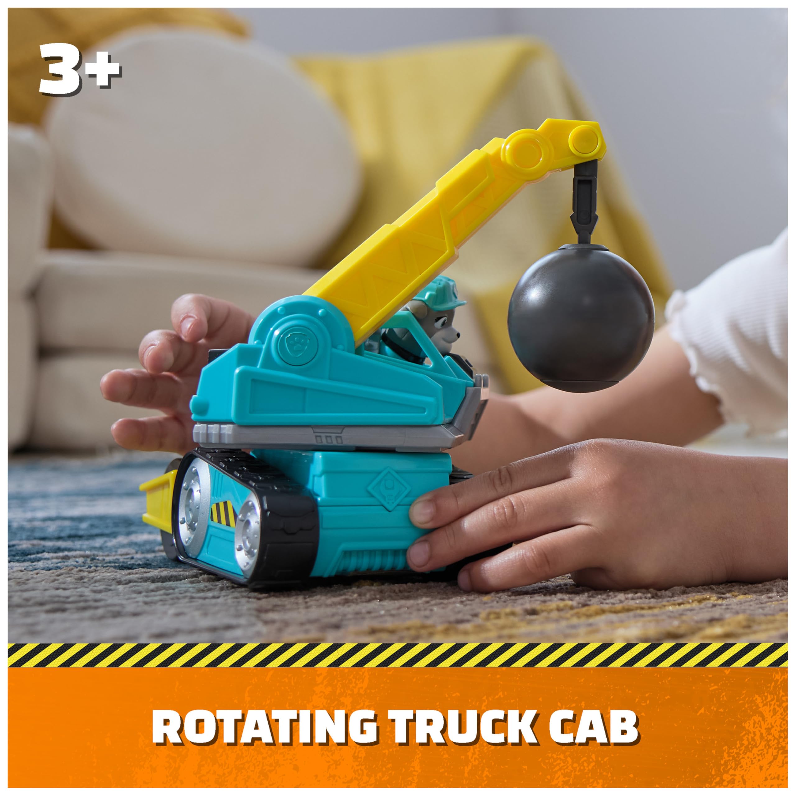 Rubble & Crew Motor's Wrecking Ball Toy Truck with Action Figure - photo 3