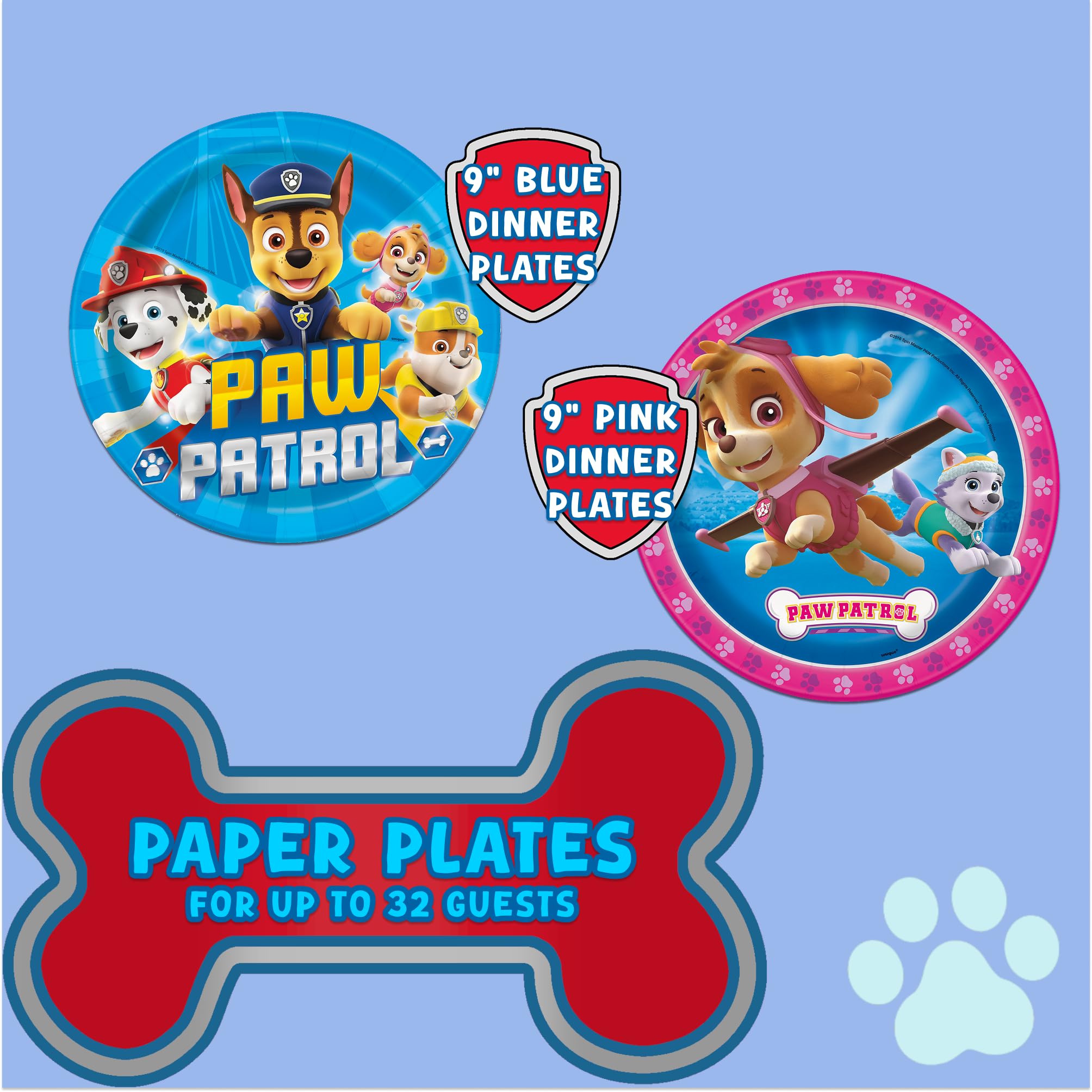 Party Supplies Paw Patrol Plates and Napkins Set - photo 3