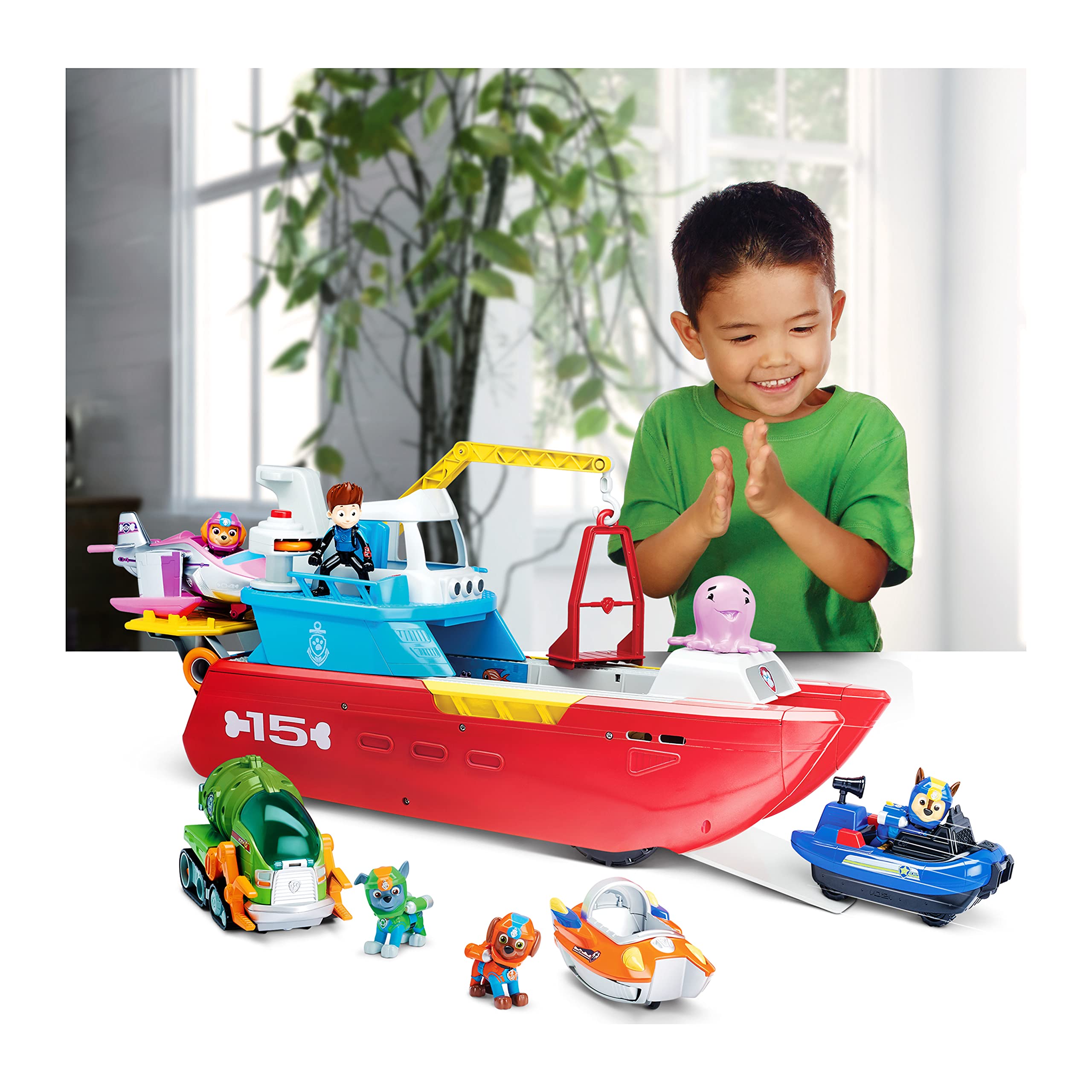 Vehicle Paw Patrol Sea Patroller Transforming Toy with Lights & Sounds - photo 4