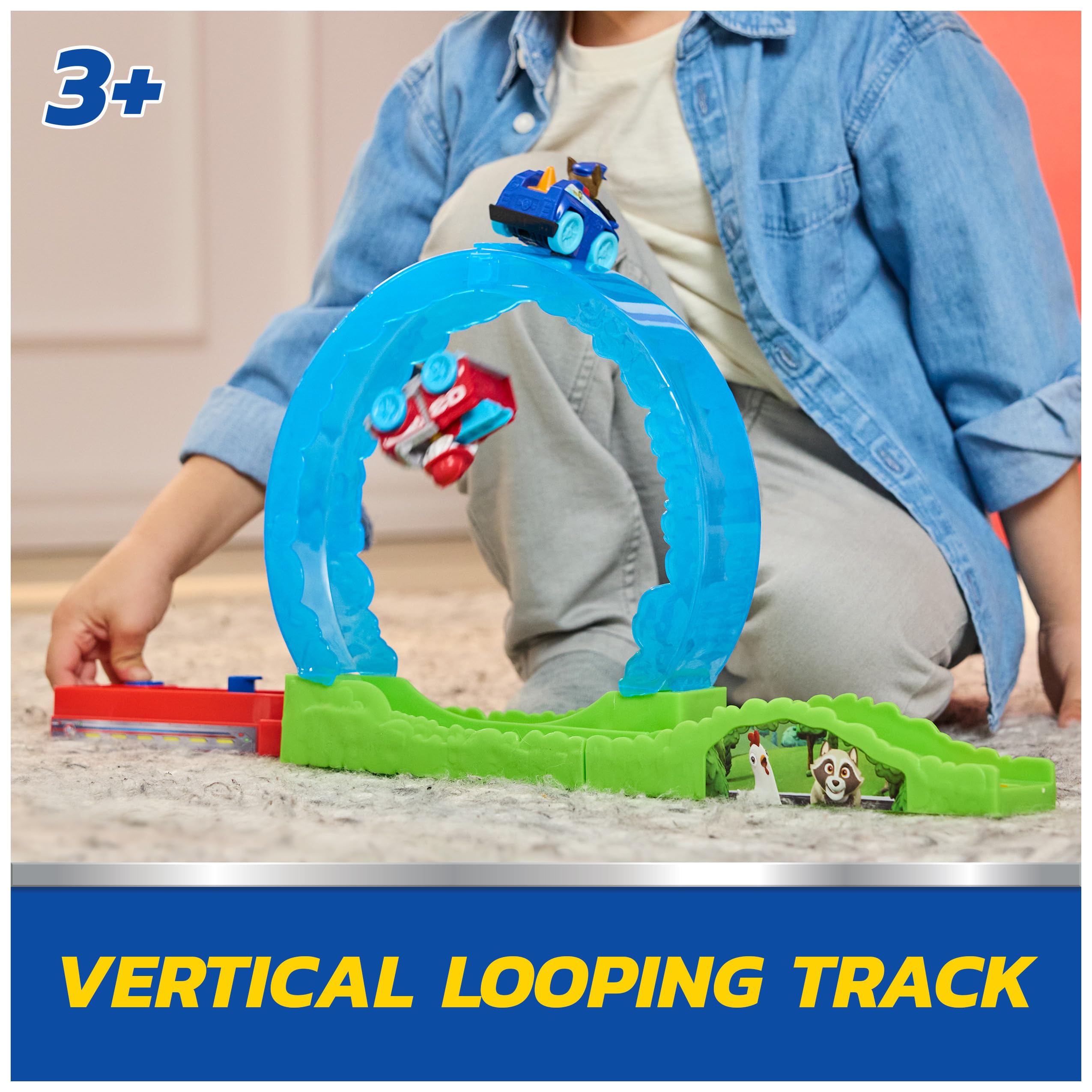 Track Playset Paw Patrol Pup Squad Rescue Loop with Chase & Marshall Toy Cars - photo 2