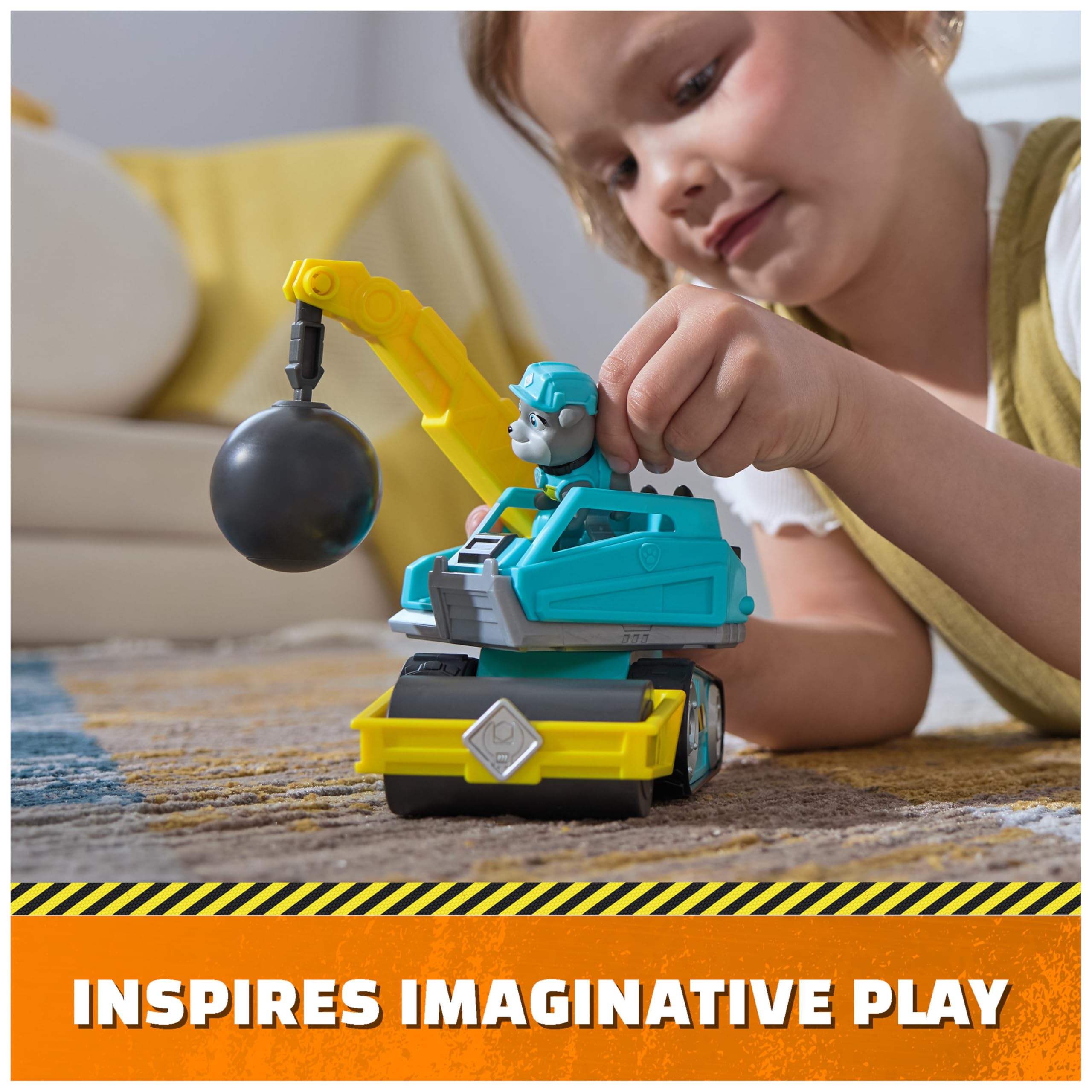 Rubble & Crew Motor's Wrecking Ball Toy Truck with Action Figure - photo 5