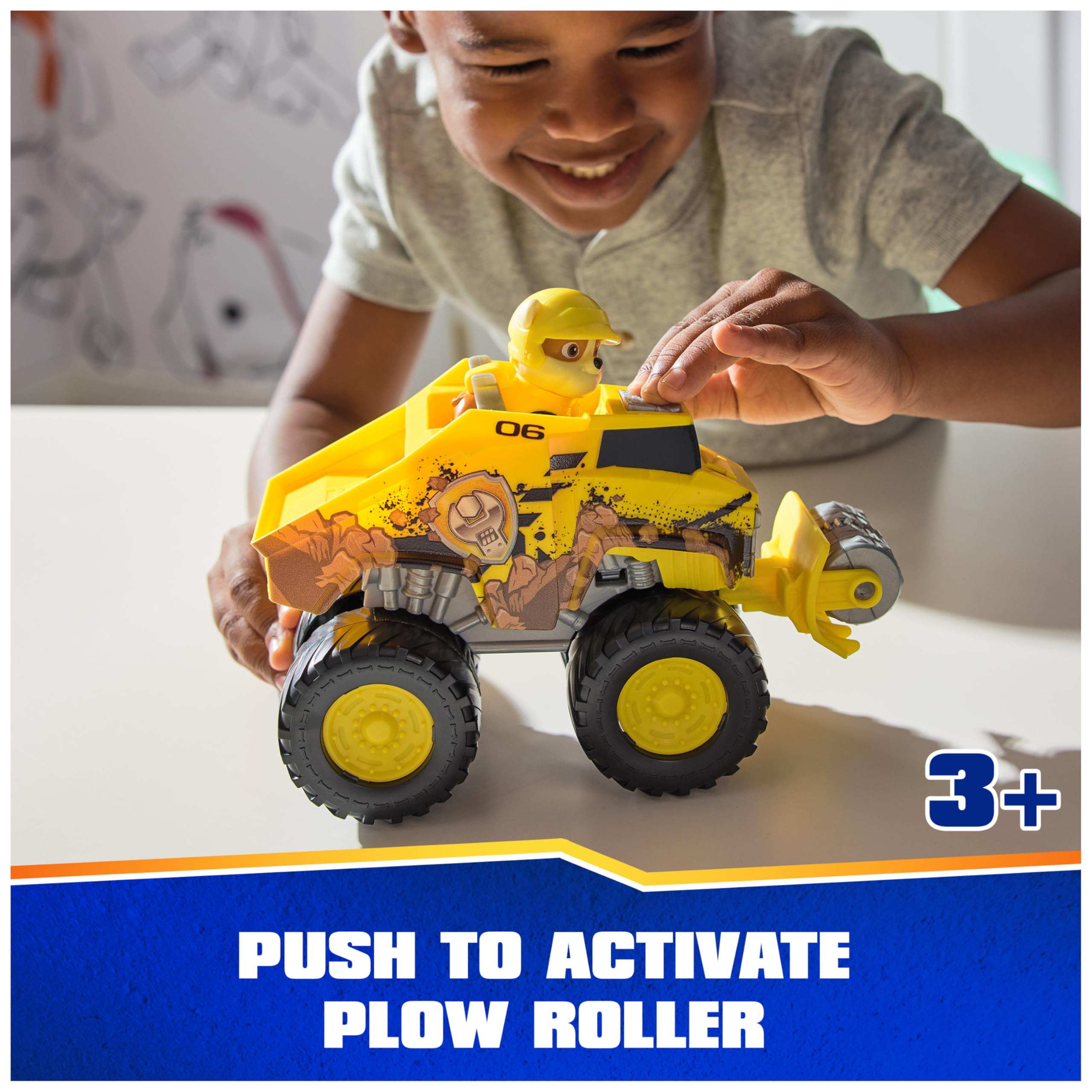Toy Truck Paw Patrol Rubble's Bulldozer with Vehicle Transformation and Action Figure - photo 3