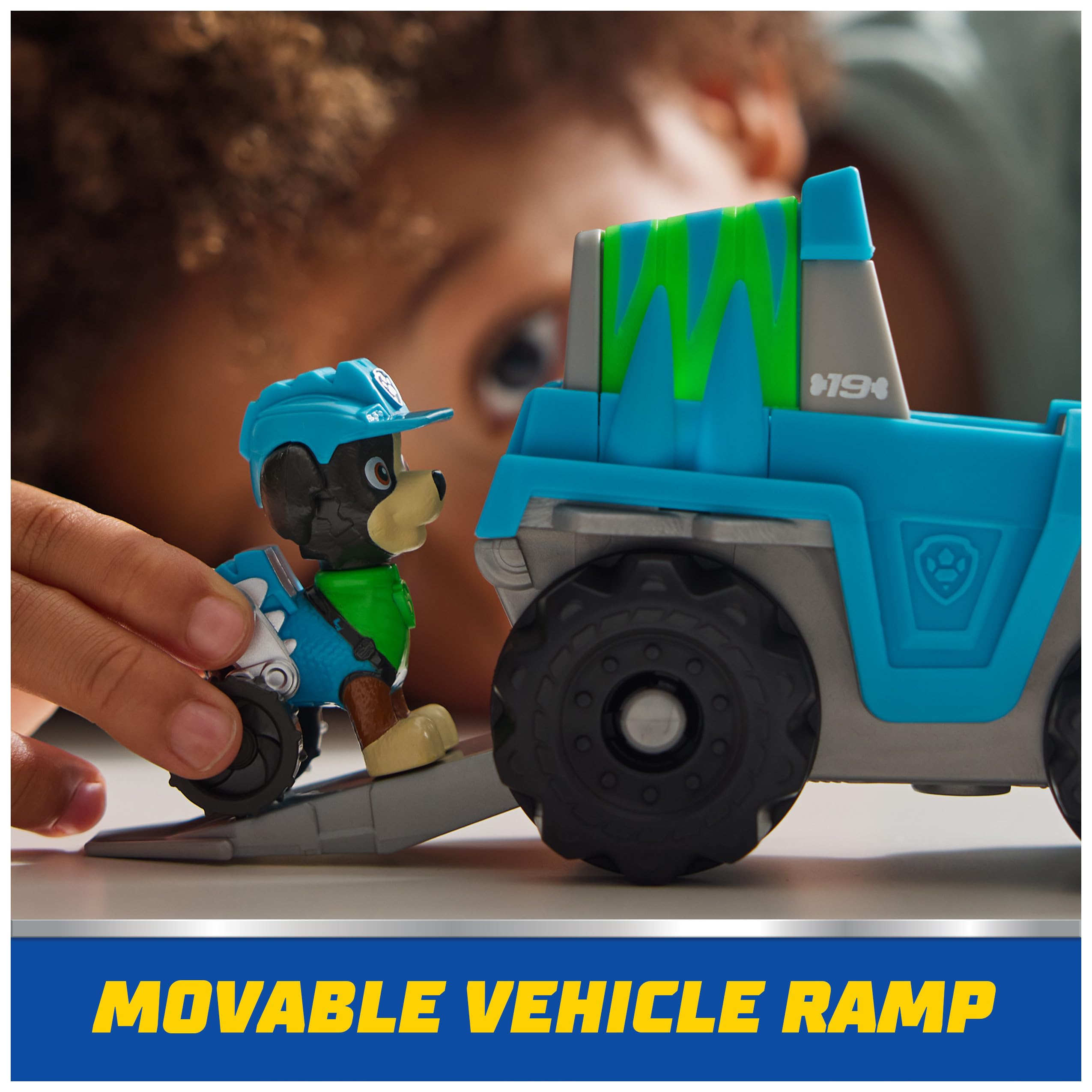 Toy Truck Paw Patrol Rex's Dinosaur Rescue Vehicle with Collectible Action Figure - photo 4