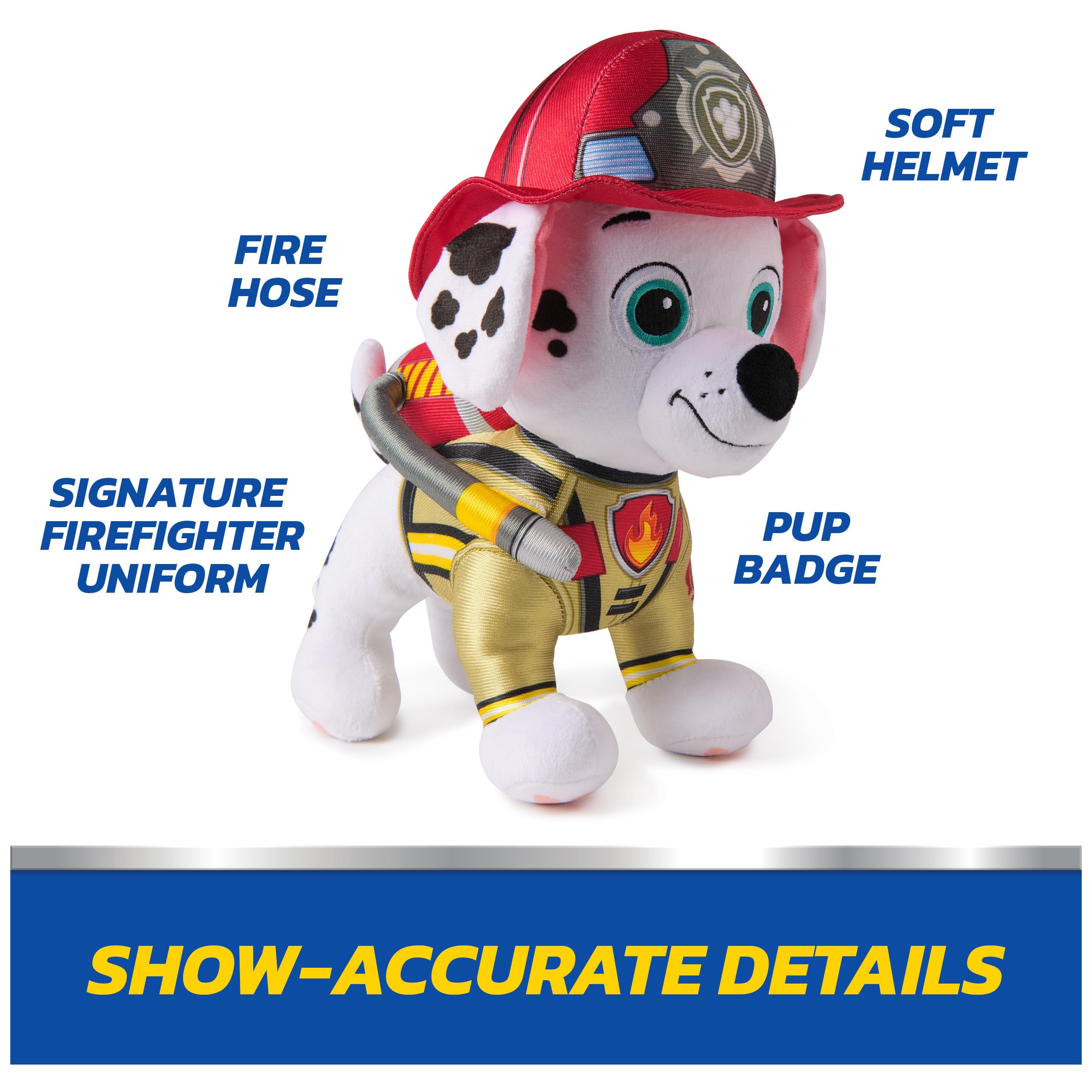 Plush Toy Paw Patrol Marshall with Fire Extinguisher Backpack and Hose - photo 3