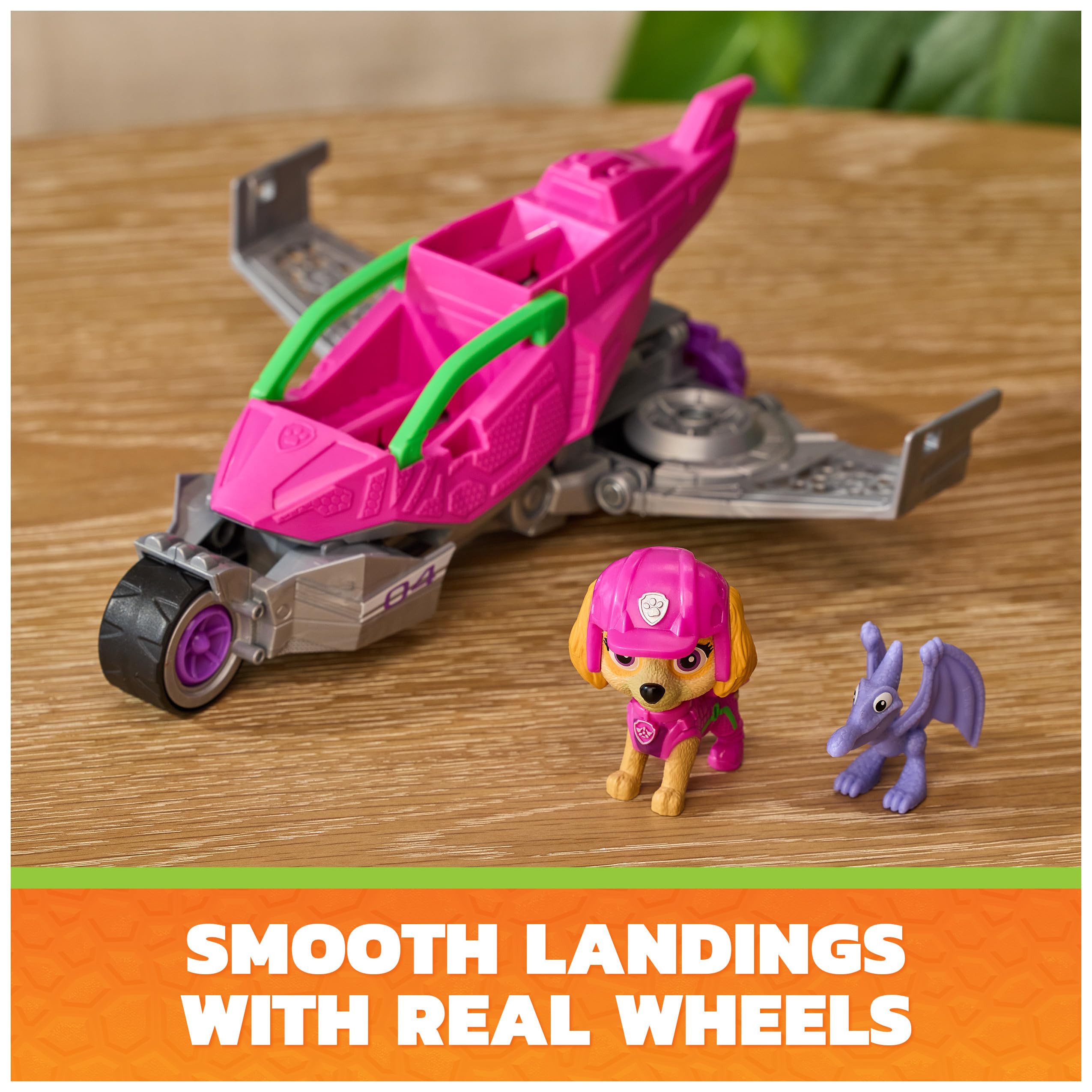 Skye Dino Rescue Jet with Folding Wings and Deployable Claw Paw Patrol Toy - photo 4