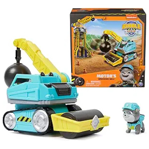 Rubble & Crew Motor’s Wrecking Ball Toy Truck with Action Figure