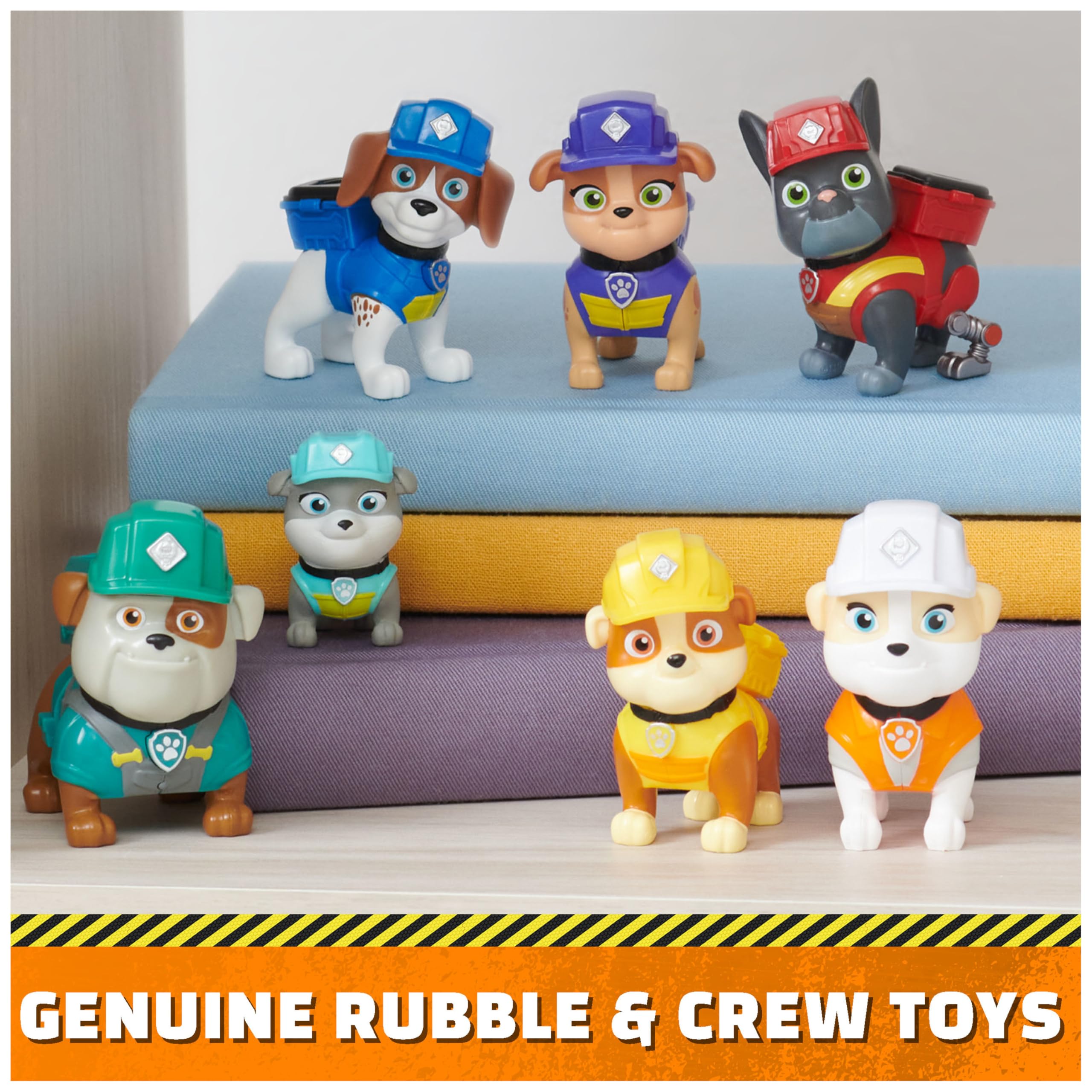 Toy Figures Gift Pack Paw Patrol Rubble & Crew 7 Collectible Action Figures - photo 3