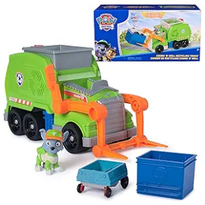 Paw Patrol Crush N Roll Recycling Truck with Rocky Action Figure