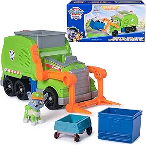 Paw Patrol Crush N Roll Recycling Truck with Rocky Action Figure