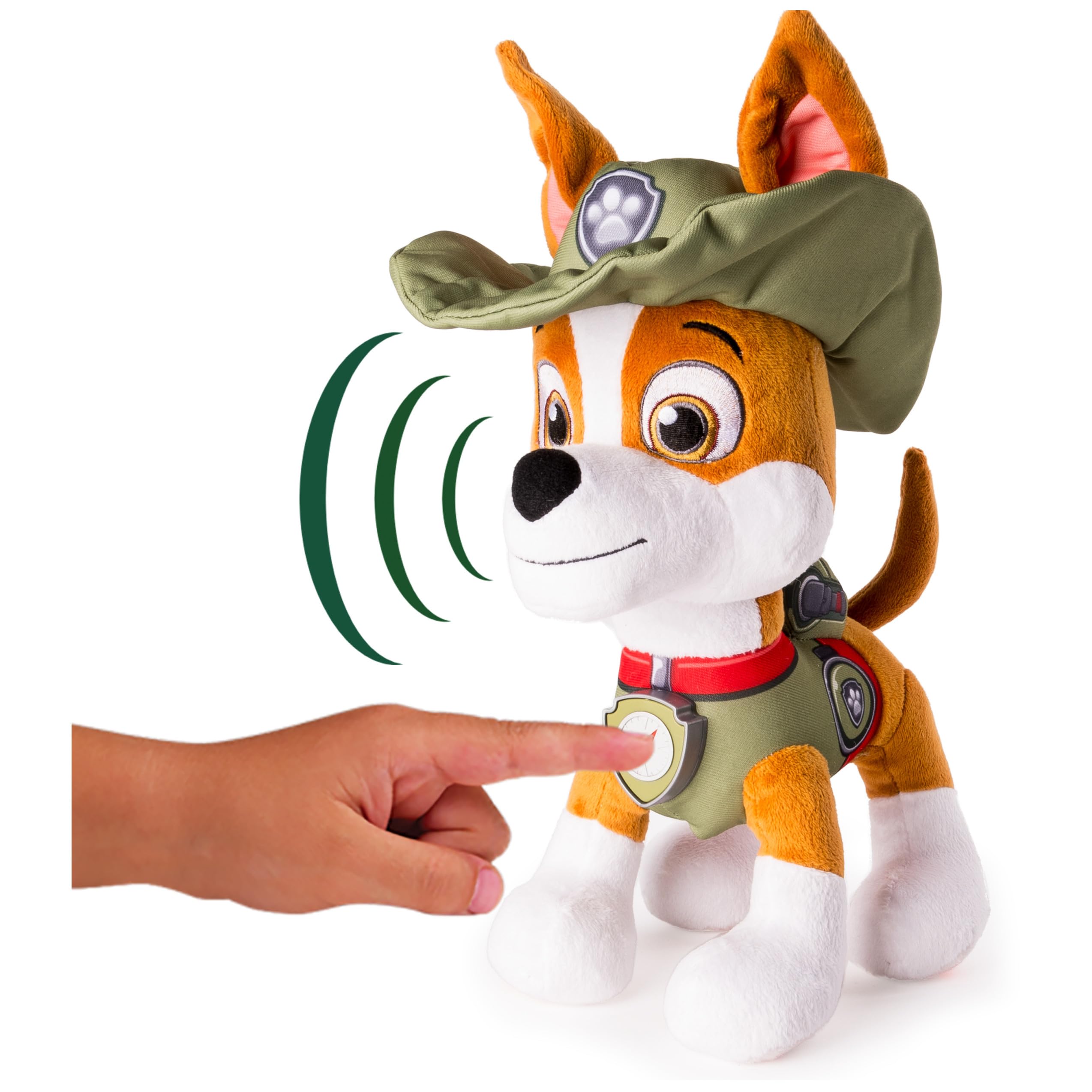 Plush Paw Patrol Talking Tracker 12-Inch Interactive Toy with Music and Sounds - photo 4