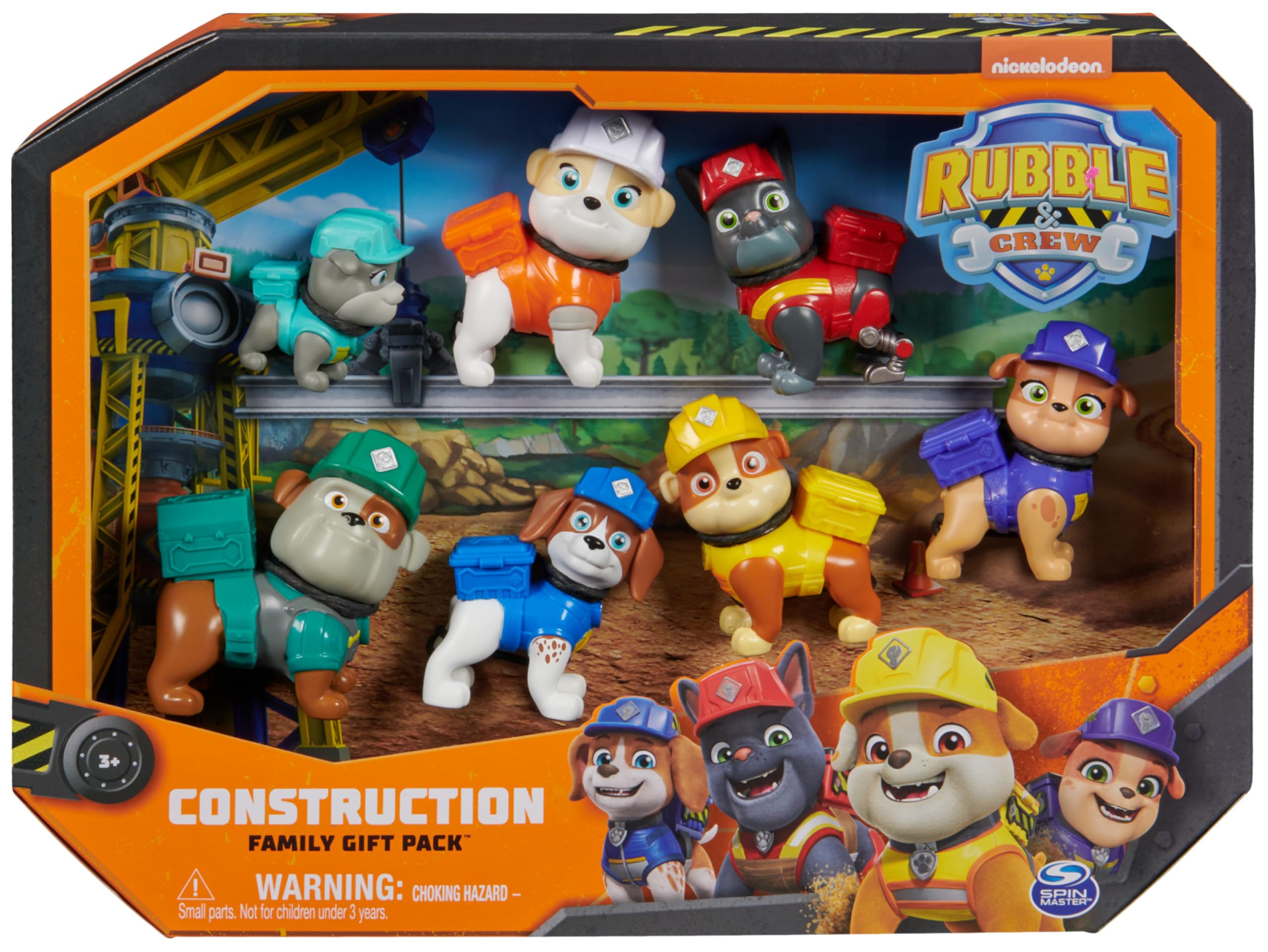 Toy Figures Gift Pack Paw Patrol Rubble & Crew 7 Collectible Action Figures - photo 2