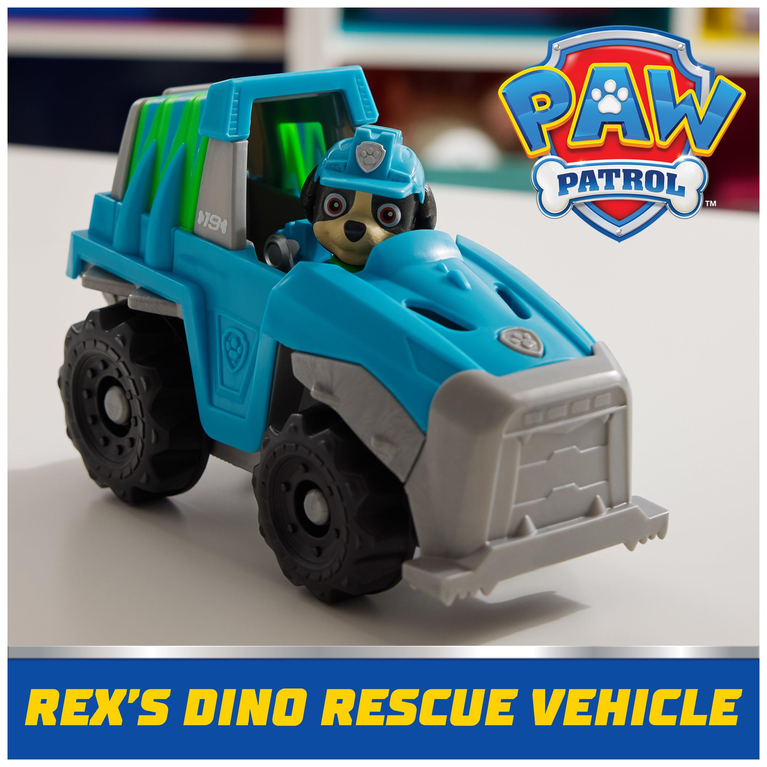 Toy Truck Paw Patrol Rex's Dinosaur Rescue Vehicle with Collectible Action Figure - photo 2